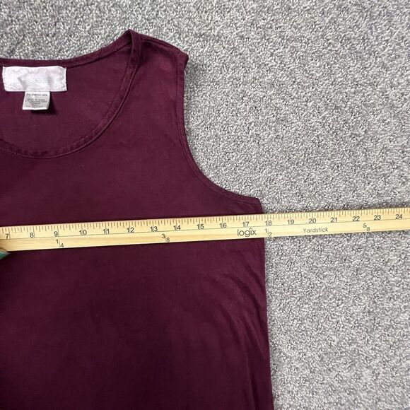 Epilogue Womens Small Boho Fringed Hem Tank Top Faux Suede - Picture 4 of 5